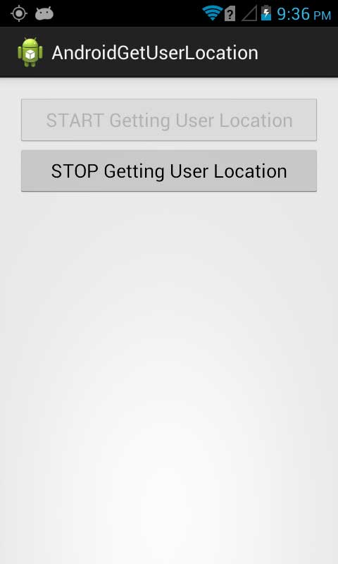 get current user's location in android
