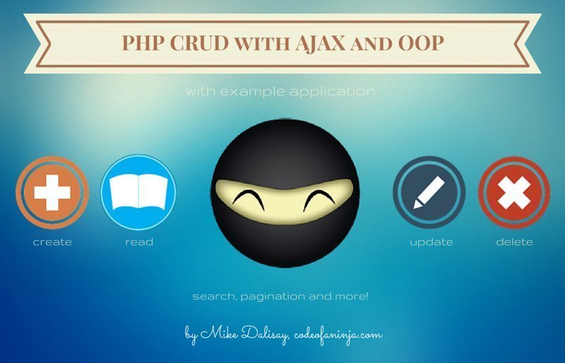 PHP CRUD with AJAX and OOP - Step By Step Tutorial